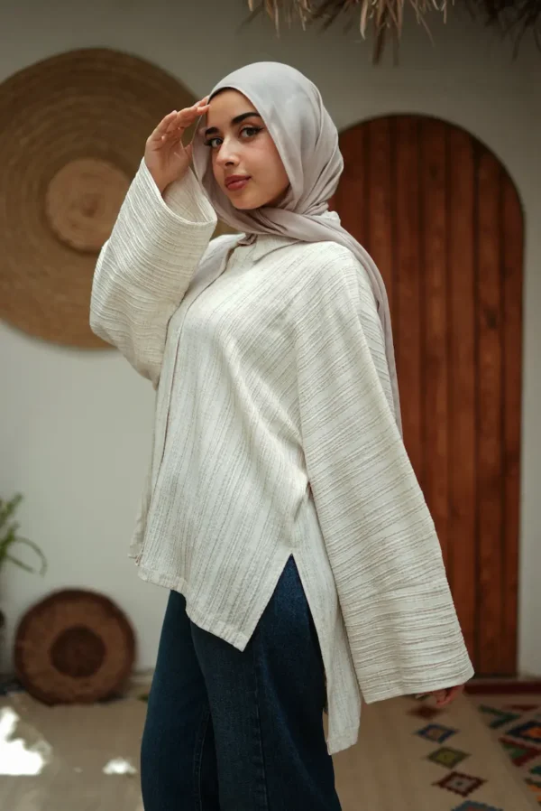 beige chimese and cardigan Chemise & Cardigan