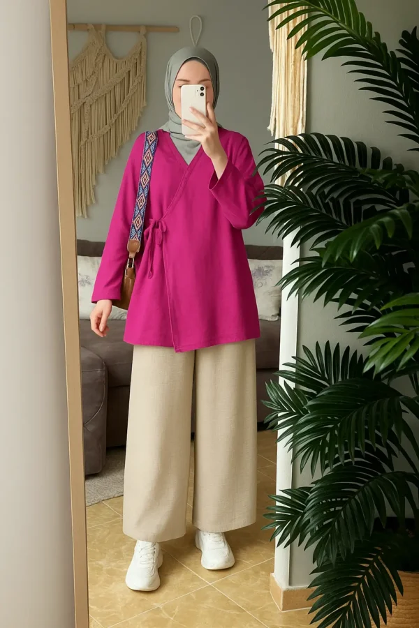 Side Tie Blouse