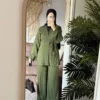 Green Casual summer suit Freska Summer Suit