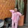 pink women cotton suit 2.1 Comfortable cotton suit
