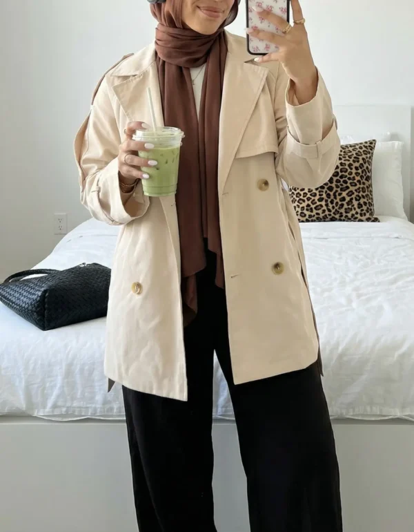 Mid Length Trench Coat