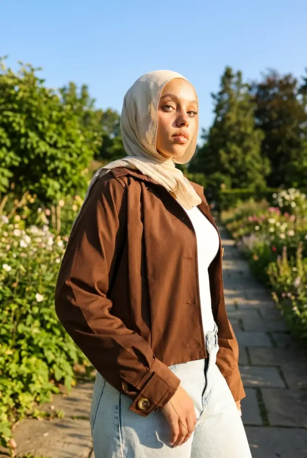 brown short trench for women 2 Short Trench jacket🤎
