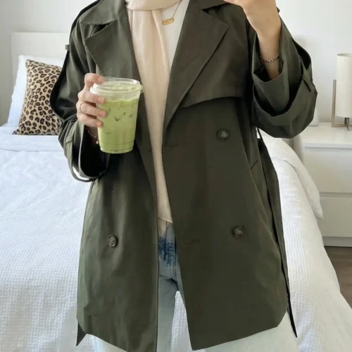 Mid Length Trench Coat