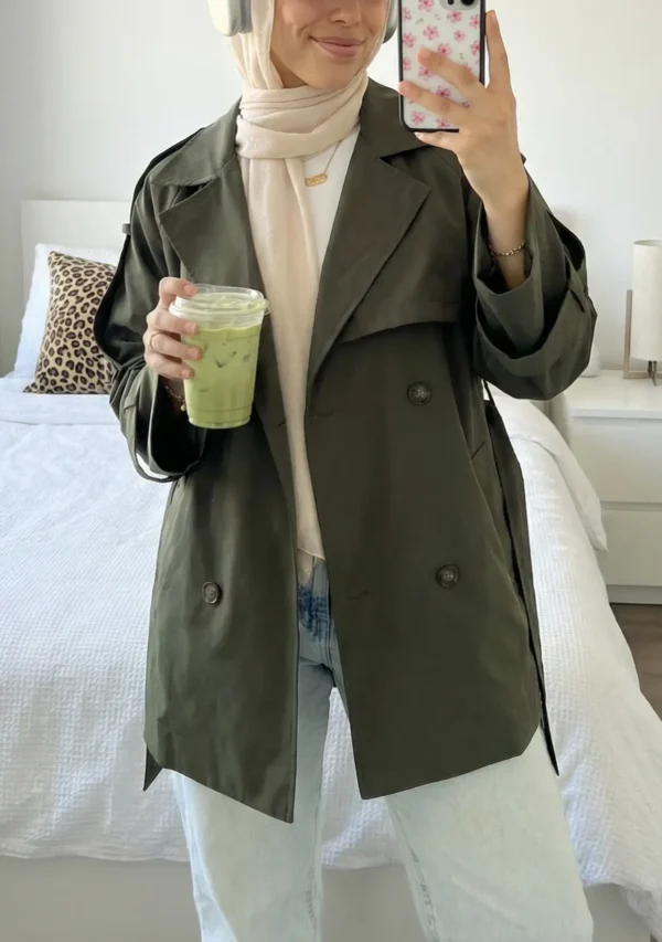 Mid Length Trench Coat